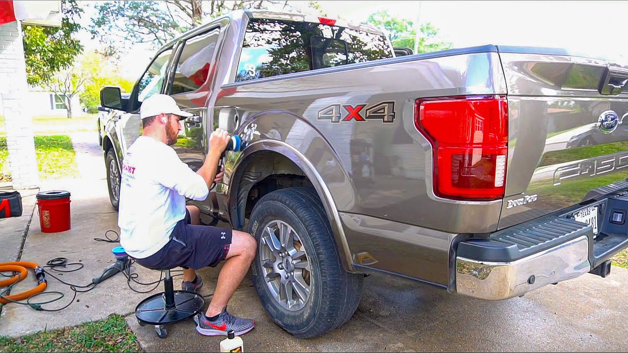 Paint Correcting a Scratched F-150! SATISFYING!!