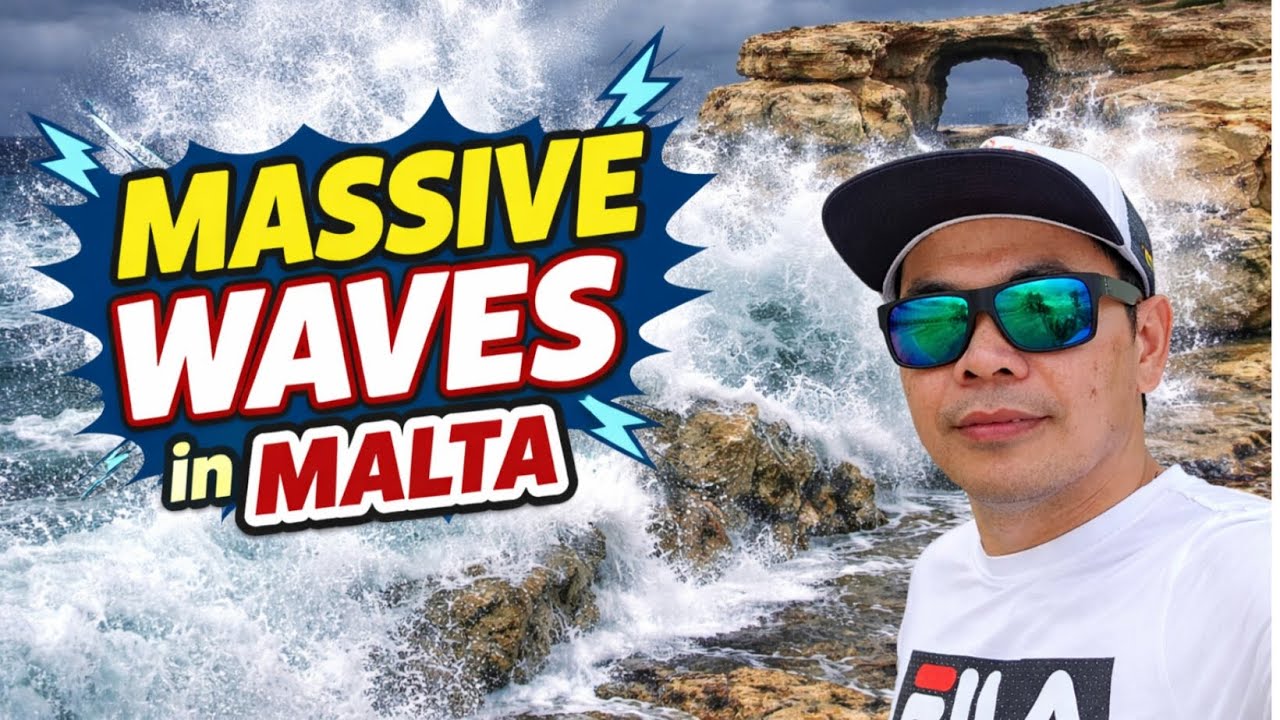 Storm Harry Hits Malta 🌪️ | Violent Winds & Massive Waves!