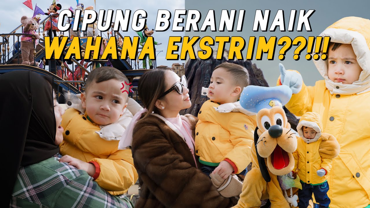 CIPUNG BIKIN NAGITA&ROMBONGAN PANIK!SEMUA PENGUNJUNG JD SAKSI CIPUNG NAIK WAHANA EXTRIM DI DISNEYSEA