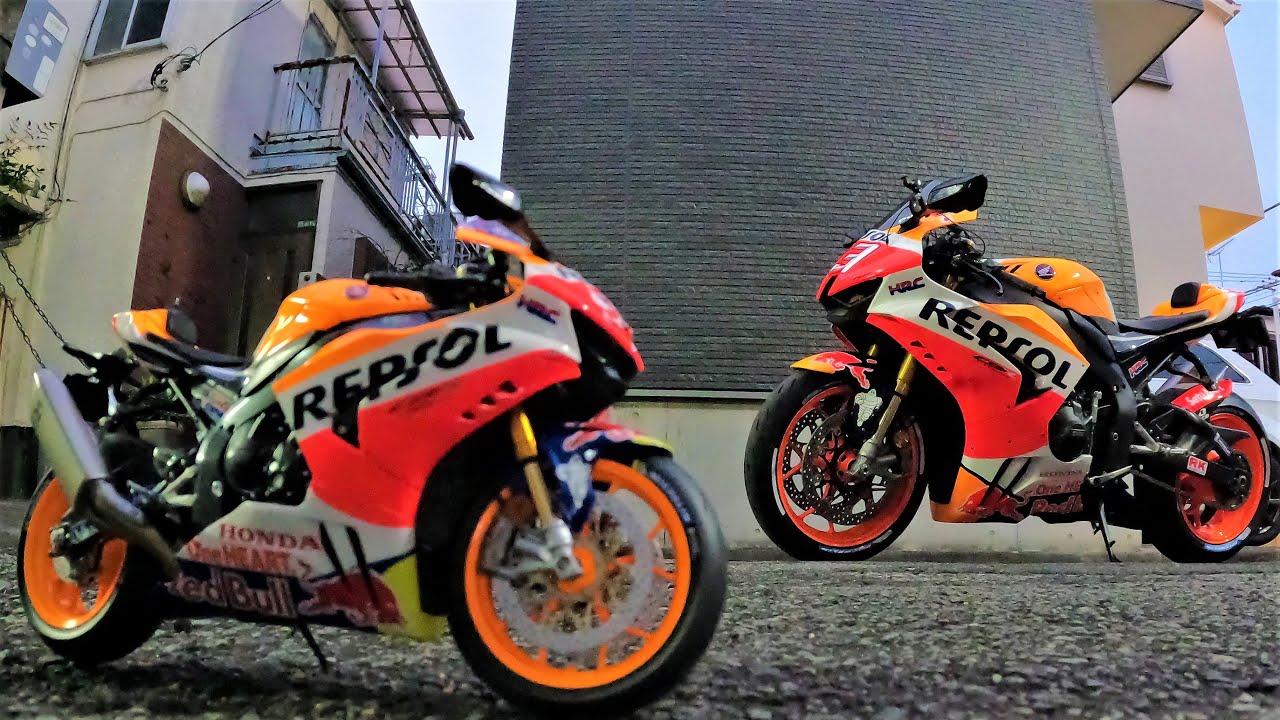 もう一台増車！？CBR1000RR-Rsp レプソルレプリカカラーペイントの更にレプリカカラーペイントプラモを作って貰った