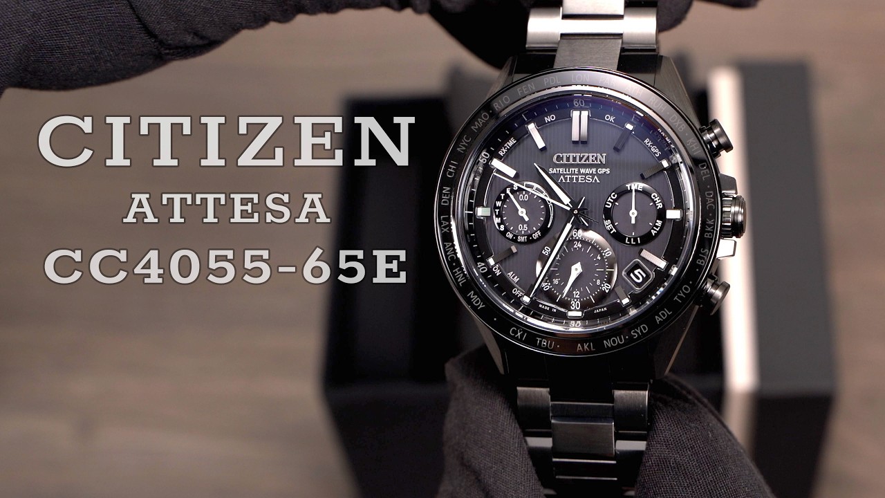 Лучшие черные часы - Citizen Attesa CC4055-65E