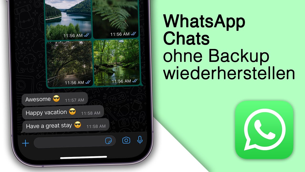 Gelöschte Nachrichten bei Whatsapp Wiederherstellen auf dem iPhone [Ohne Backup]