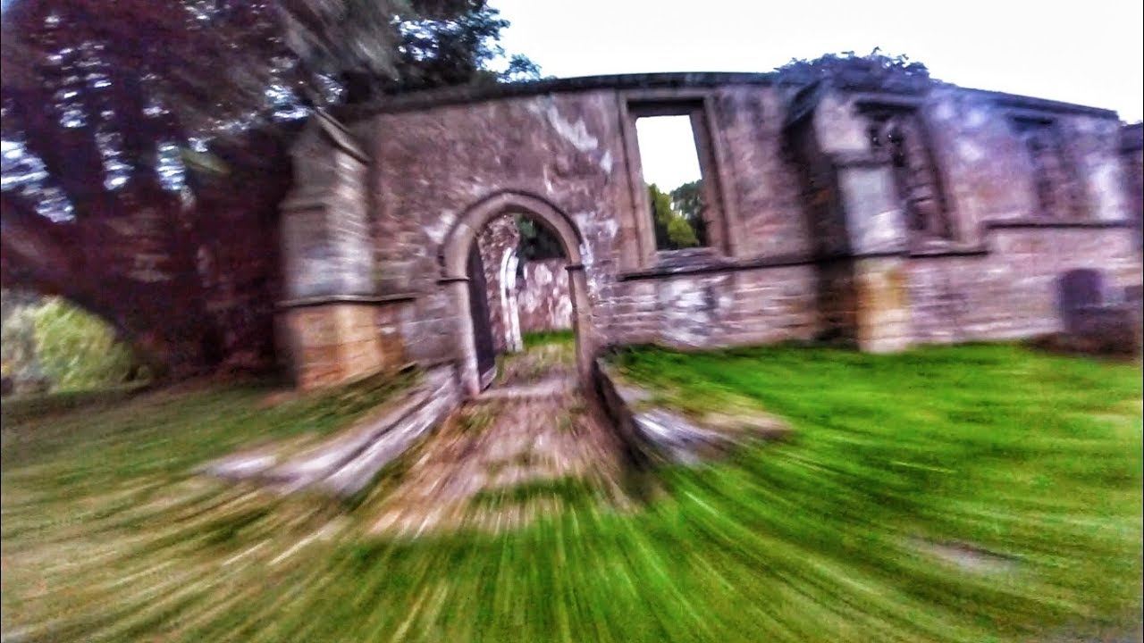 Flying FPV Drone at Abandoned Church UK