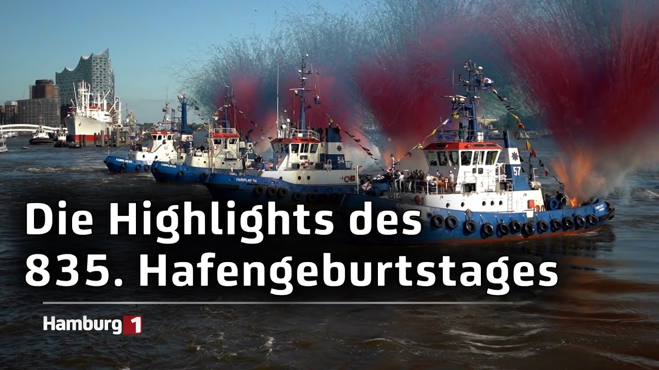 835. Hafengeburtstag: 1,5 Millionen Gäste feierten in der Hansestadt