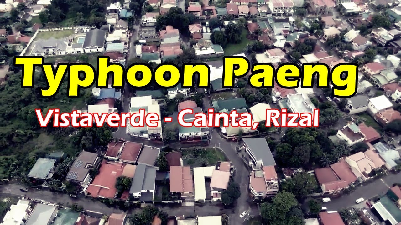 Typhoon Paeng hits Rizal, Vistaverde Cainta || Philippines