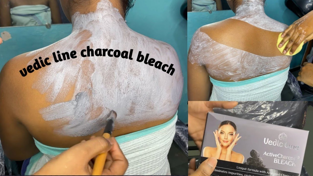 full body bleach at home| how to do bleach on back 