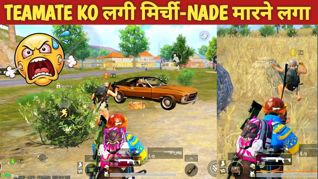 TEAMMATE WANT TO KILL ME😁 AWM PRO SAVE BGMI COMEDY video online gameplay MOMENTS CARTOON FREAK #bgmi