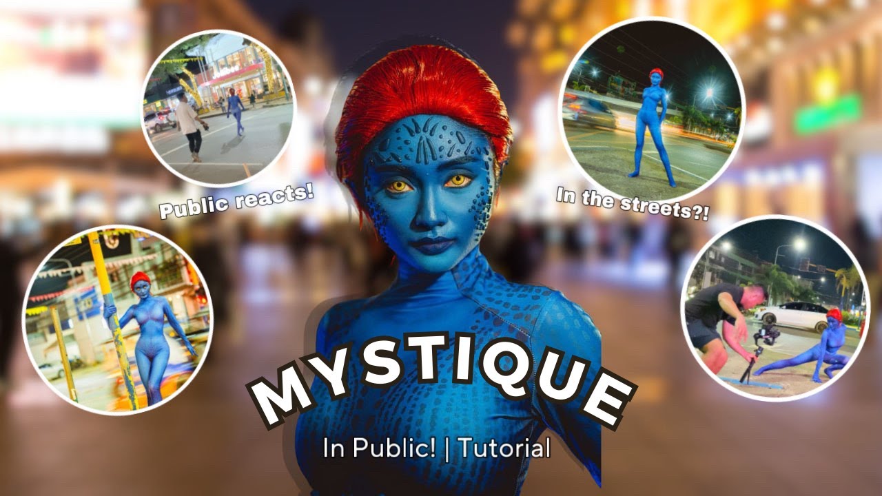 Mystique In Real Life Public Stunt | Cosplay Tutorial