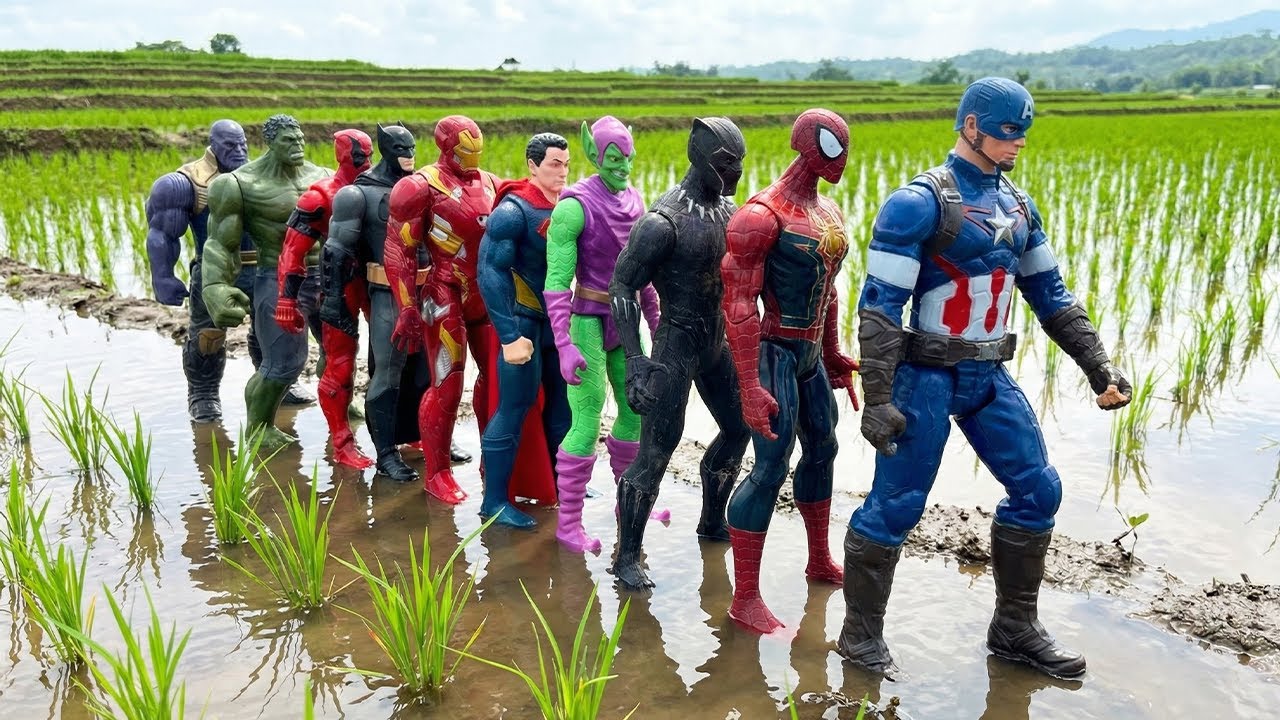 AVENGERS SUPERHERO MISSION, MARVEL SPIDER-MAN, HULK, CAPTAIN AMERICA, THOR, IRON MAN, VENOM, THANOS