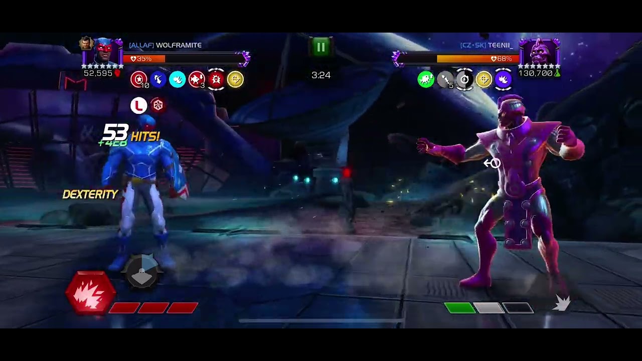 MCoC Patriot vs High Evolutionary on Node 42 (Power snack, unblockable)