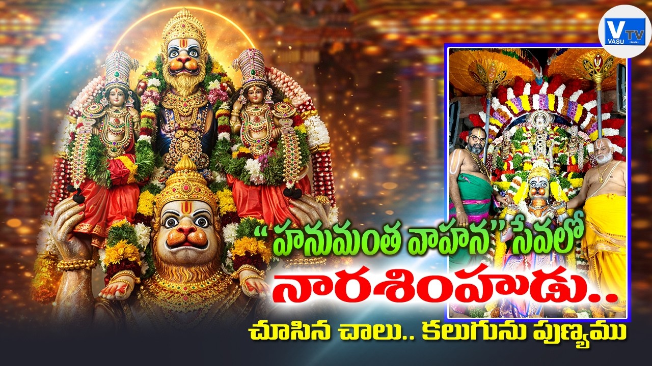 హనుమంతవాహనంపై నారసింహుని గ్రామోత్సవం   || #mangalagiri #brahmotsavalu2026