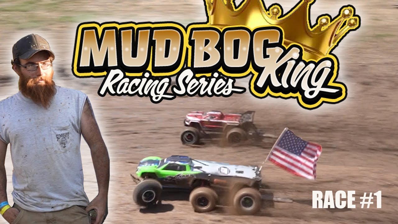Mud Bog King - RC drag racing series - Race #1 - Traxxas Sledge is fast  but Xmaxx wins