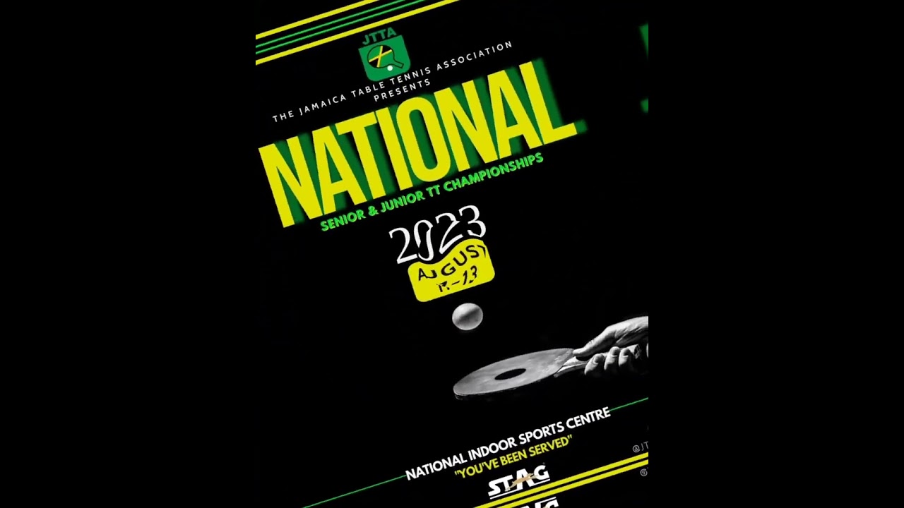 2023 JTTA National Senior & Junior Table Tennis Championship August 11 - 13, 2023