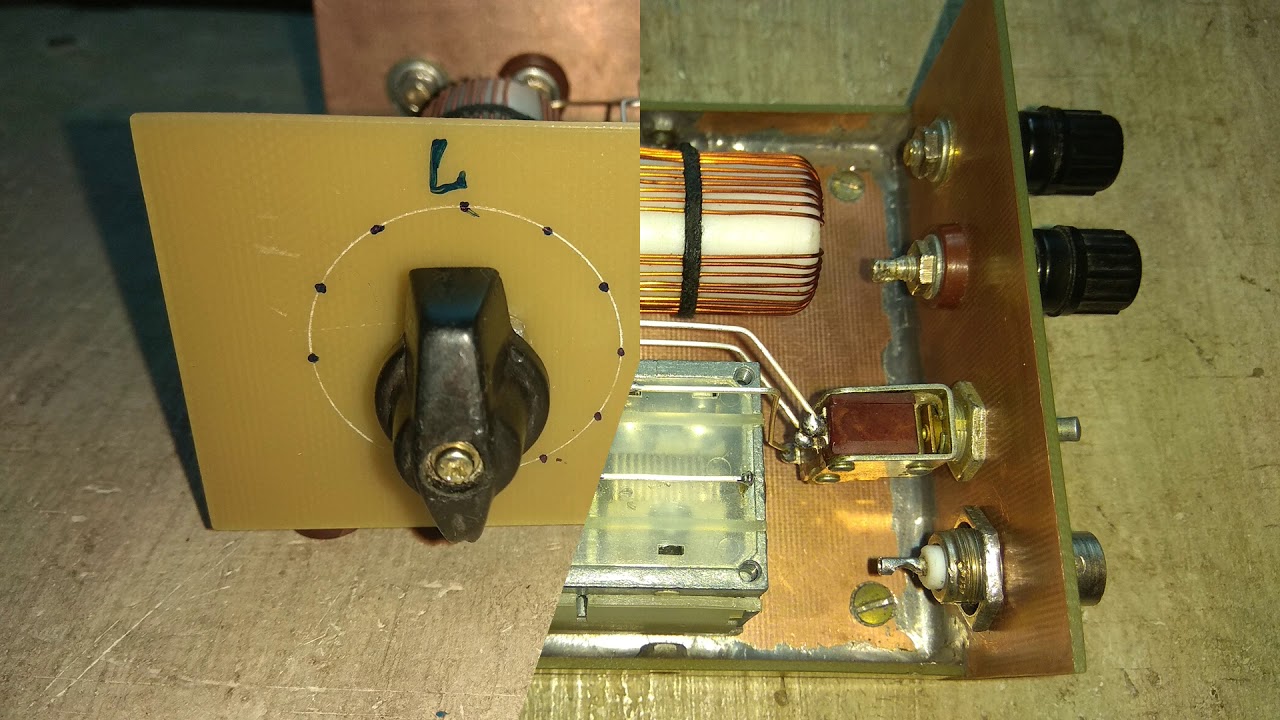 QRP тюнер #4 по схеме Г-КОНТУР / 40-10 meter band Of QRP antenna tuner, for Long Wire Antenna.