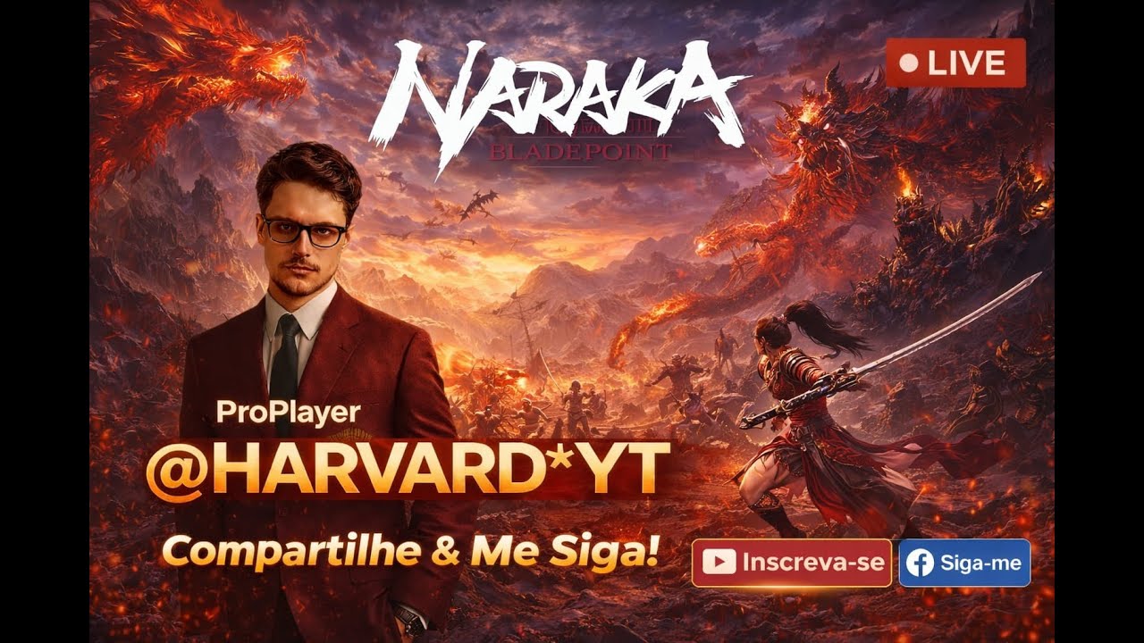 👑 PRO PLAYER EM NARAKA – Vem Ver / 🔴 AO VIVO: NARAKA DESTRUIÇÃO TOTAL