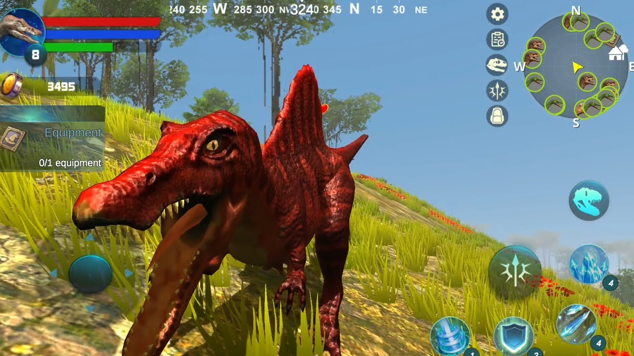 Best Dino Games - Spinosaurus Simulator Android Gameplay  Dinosaur Sim Game