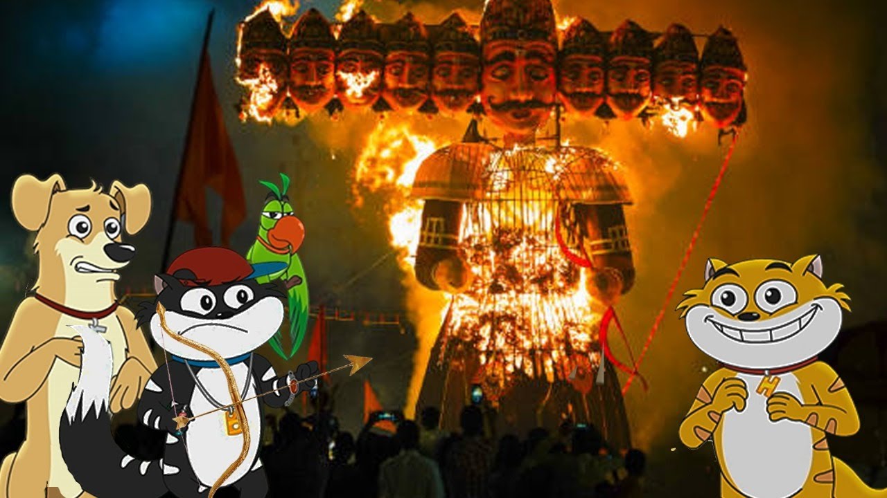 Dussehra special | Honey Bunny ने किया दशहरे के दिन रावण दहन | Movie In Bangla | Cartoon For Kids |
