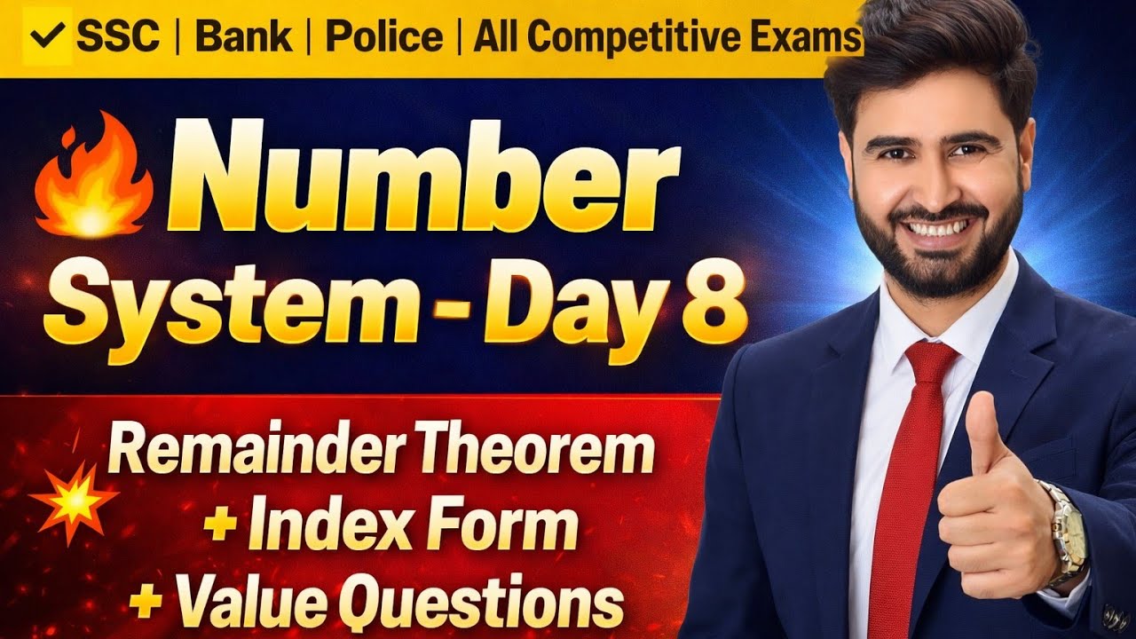 Number System Day-8 by Asheesh Sir 