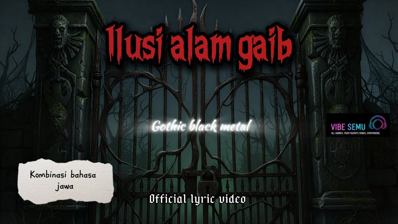 Gothic Black Metal | Ilusi Alam Gaib (Official lyric video)•Komb. Bahasa Jawa