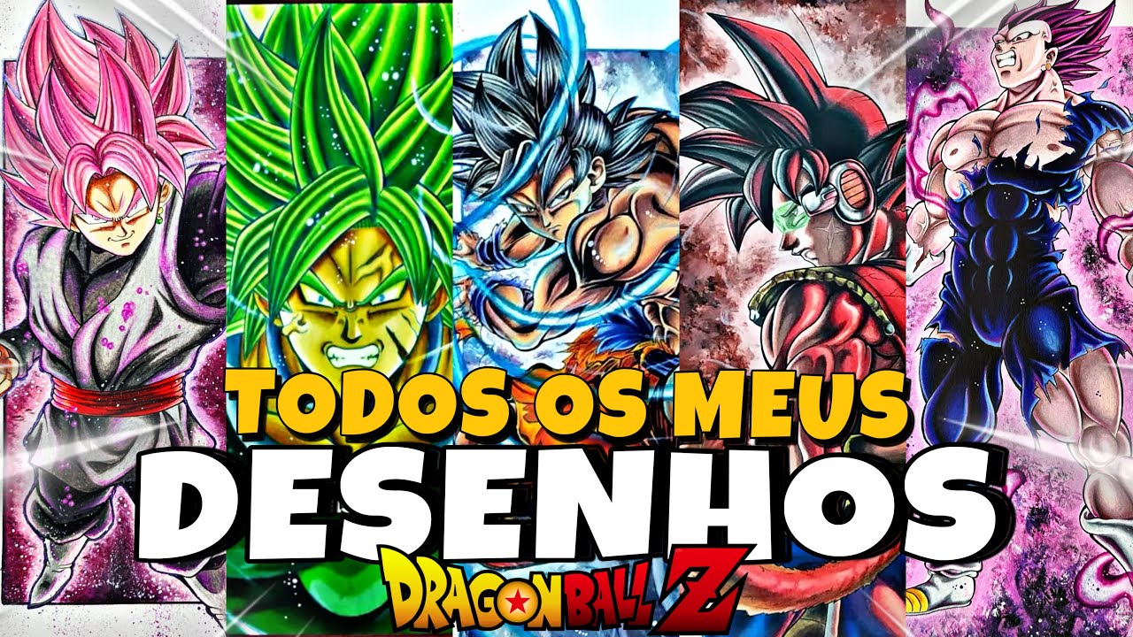 Mostrando Todos Os Meus Desenhos de Dragon Ball (Mais de 50 Desenhos)