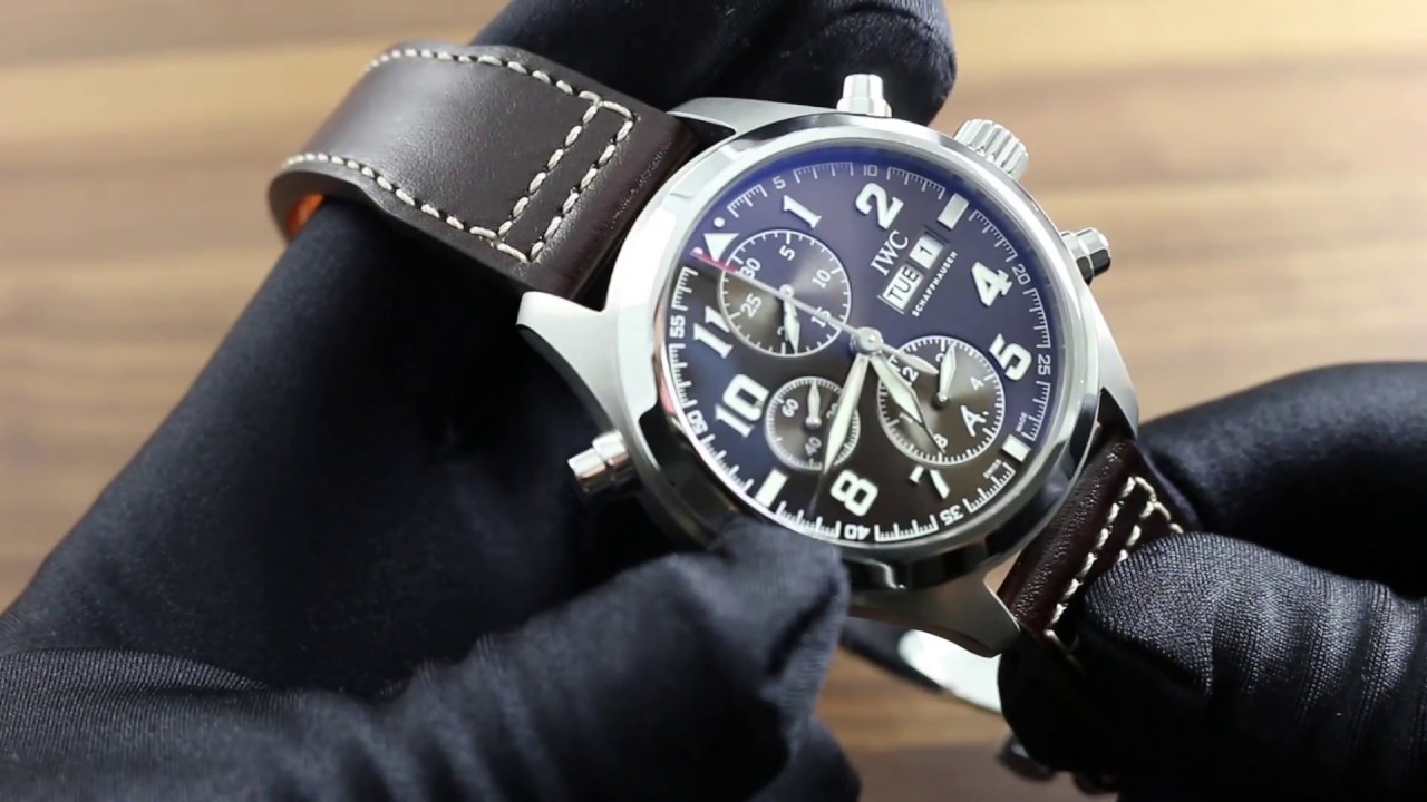 IWC Schaffhausen Pilot's Watch Double Chronograph Edition Antoine de Saint Exupery Showcase Review