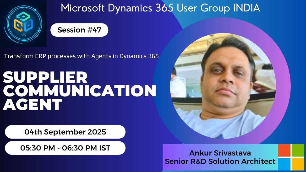 Transform ERP processes with Agents in D365FO Supplier Communication Agent