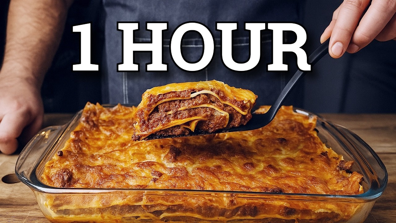 Full Flavour Lasagne in less than one Hour. Perfect week night meal!