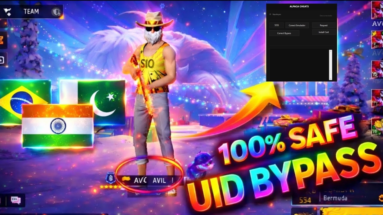 UID BYPASS GRATIS FREE FIRE ATUALIZADO BLUESTACK MSI
