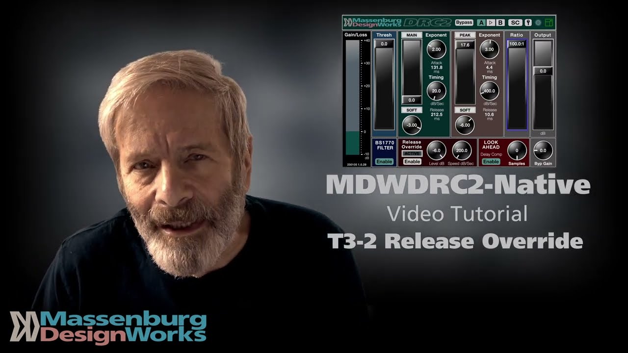 MDWDRC2-Native Dynamic Range Controller Video Tutorial - T3-2 Release Override