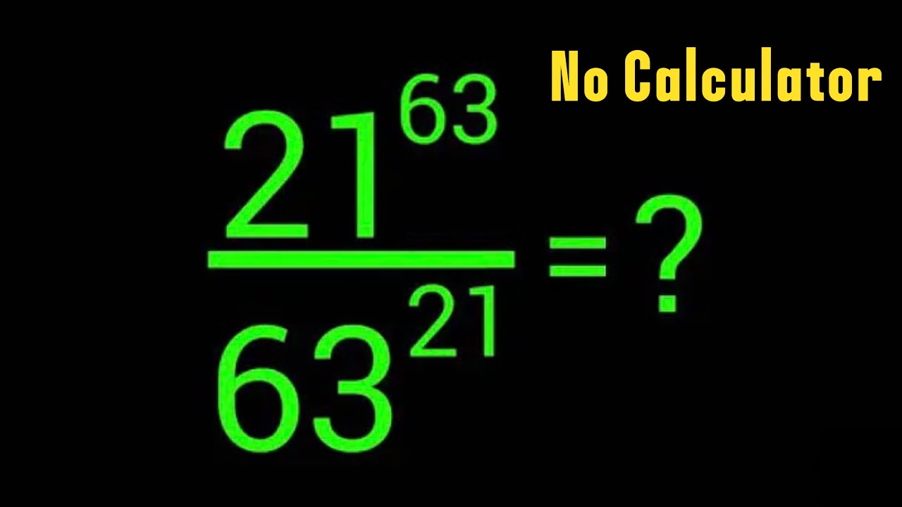 Can You Solve This INSANE Exponent Problem? (No Calculator Math)