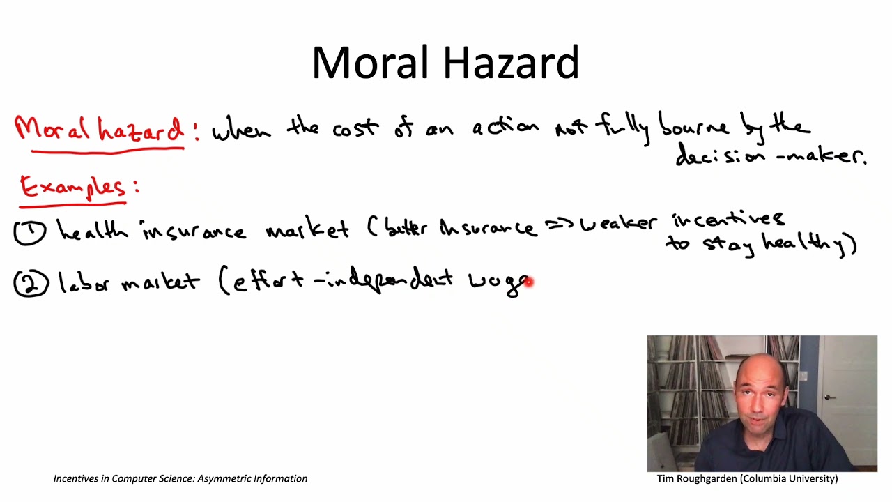 Incentives in Computer Science (Lecture 3.4: Moral Hazard)