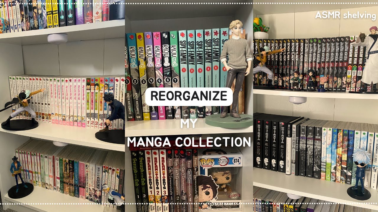 REORGANIZE my manga collection | manga BOOKSHELF TOUR