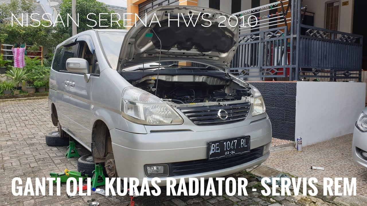Nissan Serena HWS 2010 - Ganti Oli dan Kuras Coolant Radiator