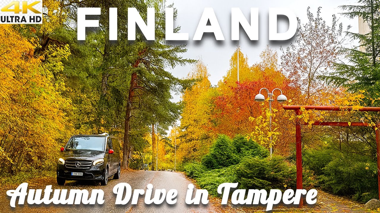 TAMPERE CITY 4K AUTUMN DRIVING TOUR - FINLAND 2025 🇫🇮  