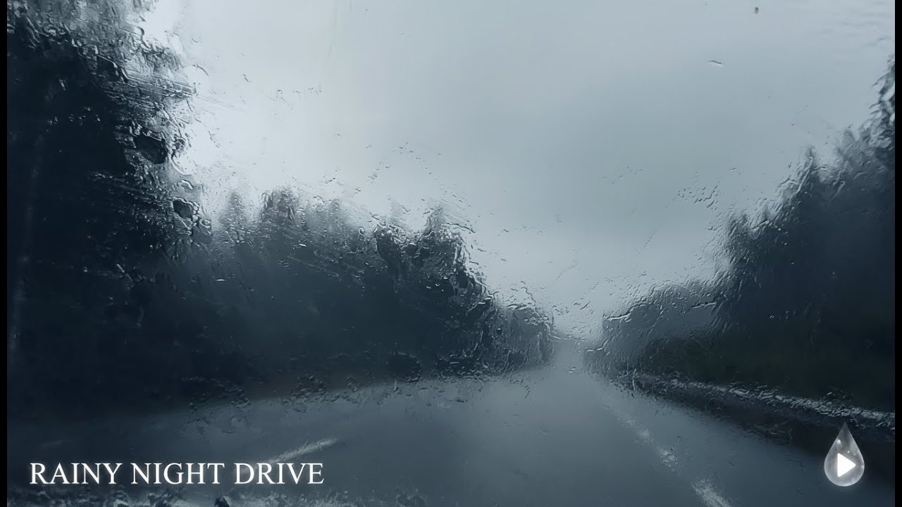 8 Hours Heavy Rain Driving: Relaxing Sounds for Sleeping
