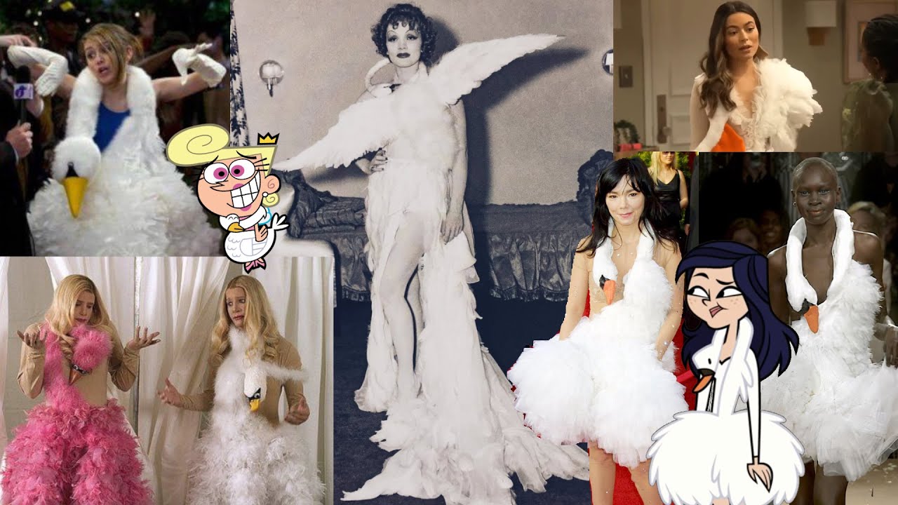 iconic fashion moments: the swan dress 🦢📸😂