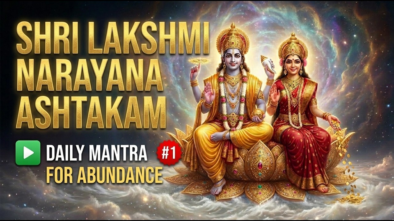 Divine Abundance: Shri Lakshmi Narayana Ashtakam 🪷 Practice Daily for Mental Clarity & Wealth