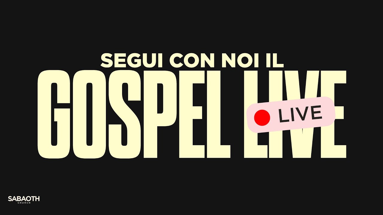 SEGUI CON NOI IL GOSPEL LIVE DEL 25/01/2026