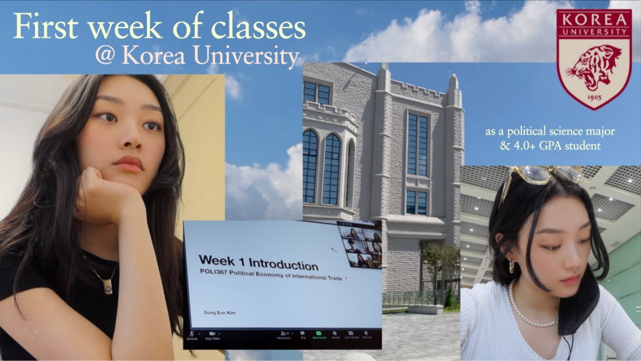 First Week of Classes of College at Korea University 📚as a political science and IR major