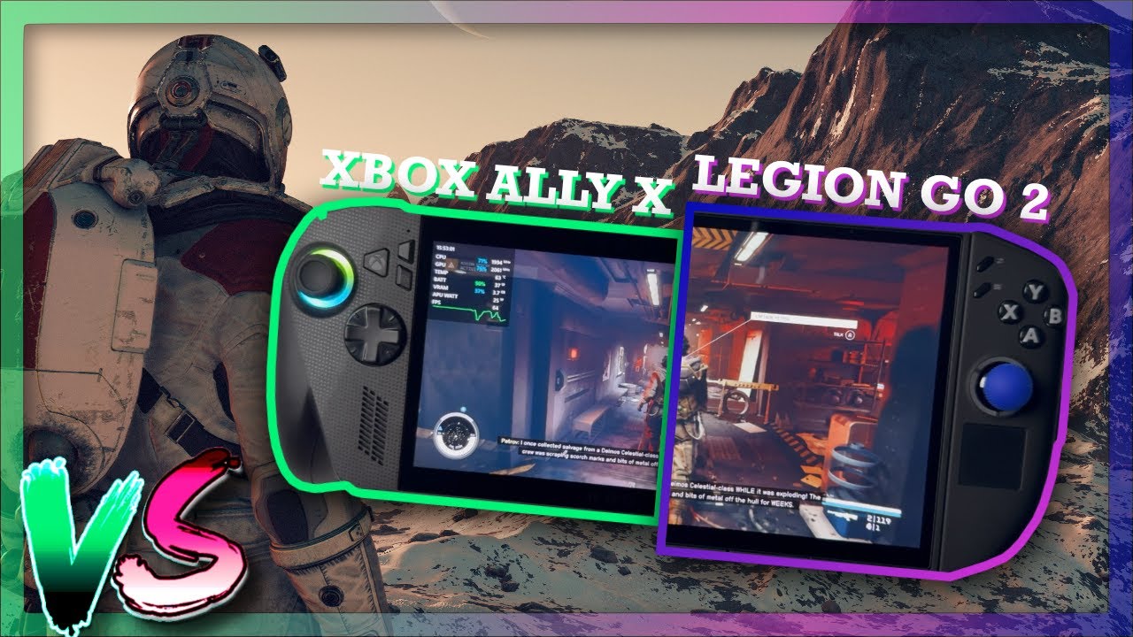 Legion Go 2 vs Xbox ROG Ally X: Starfield