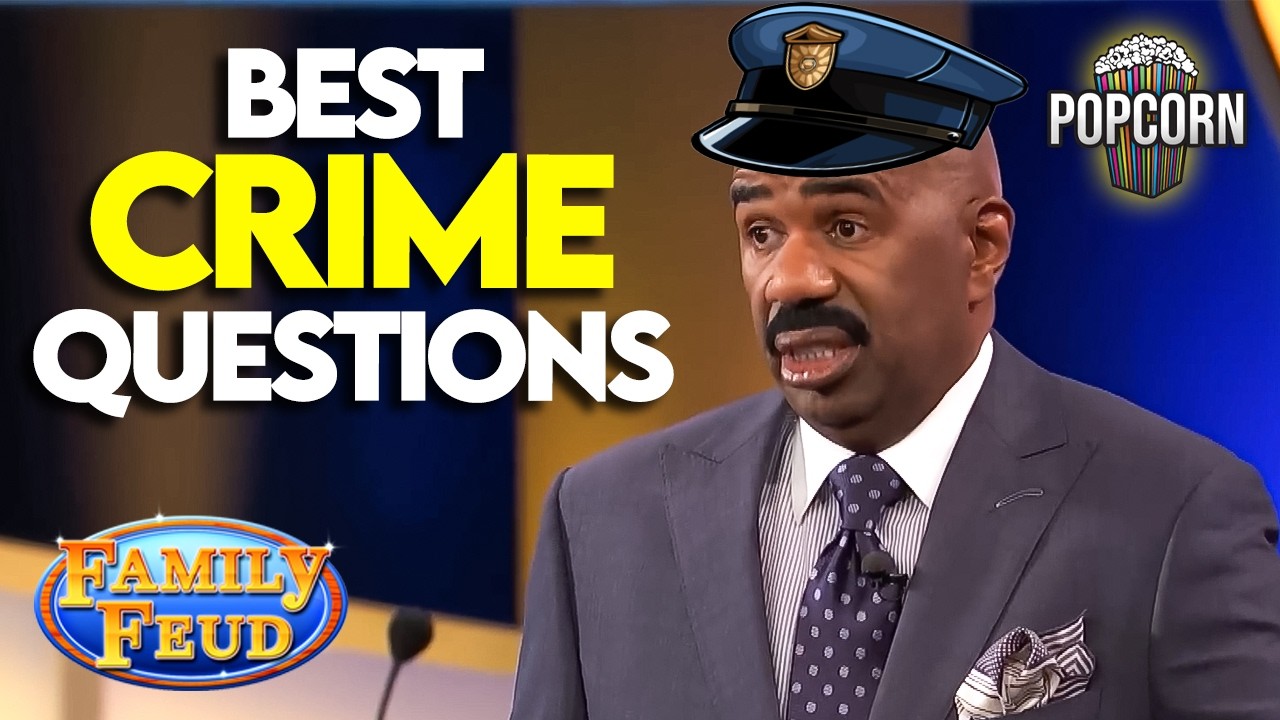 Best CRIME Questions That SCARED Steve Harvey! | Family Feud
