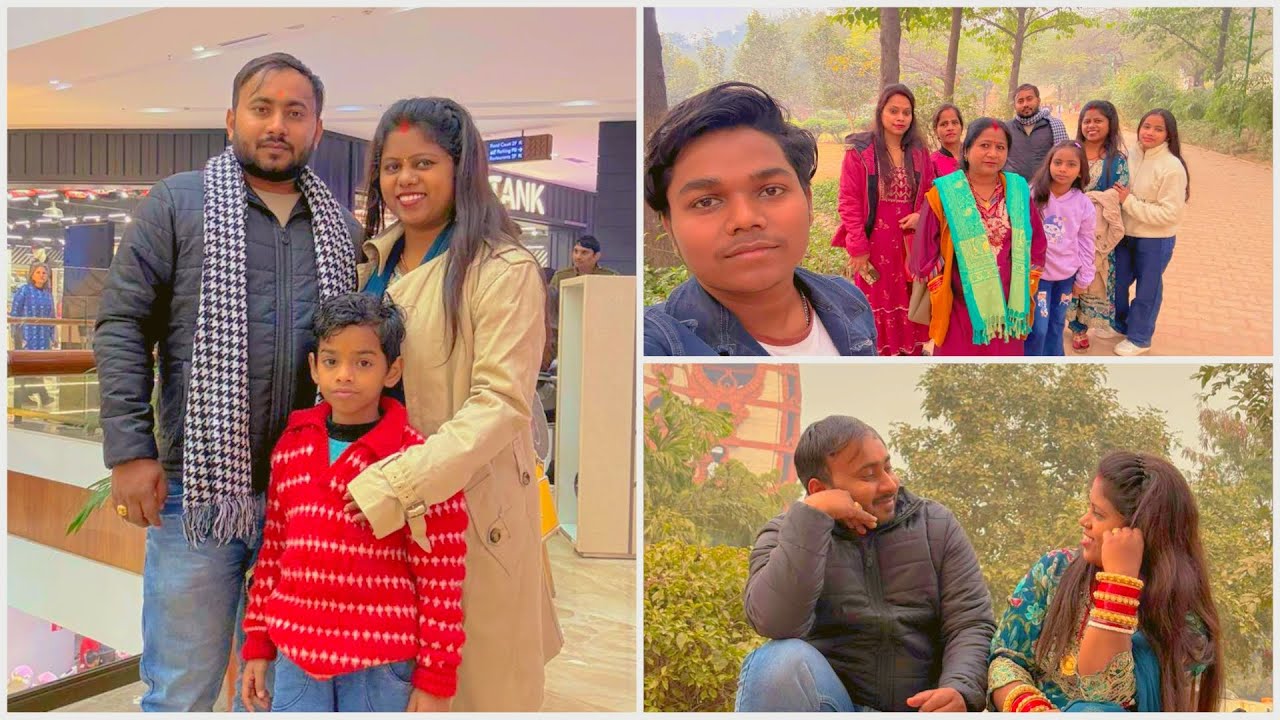 New Year Outing 🎉 | Park Photoshoot 📸 Mall Food 😋