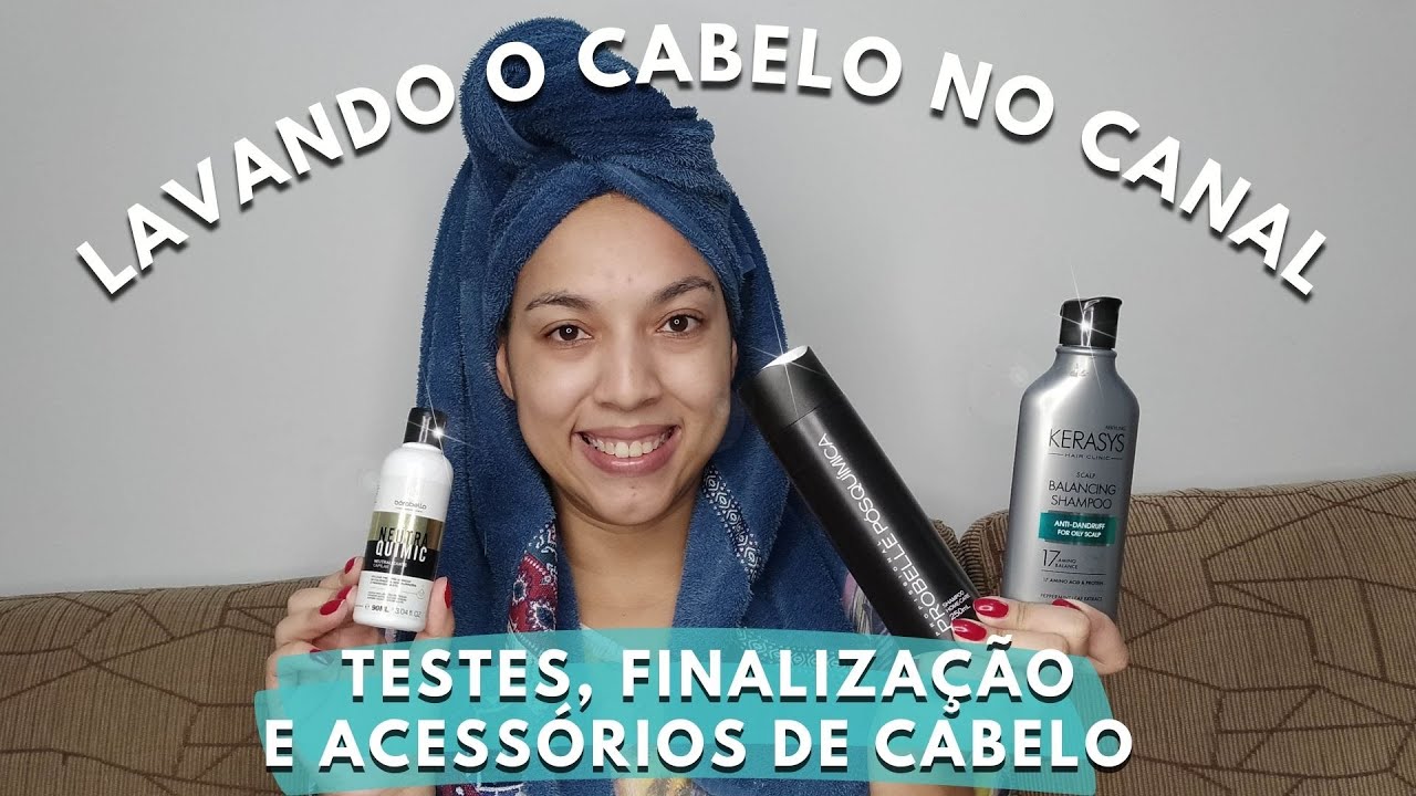 LAVANDO CABELO E TESTANDO PRODUTOS