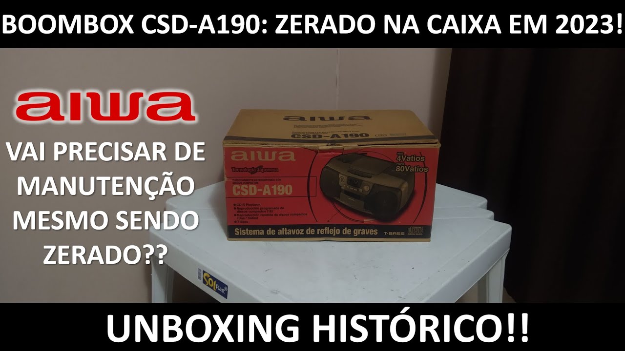 Aiwa CSD-A190: Zero na caixa!!