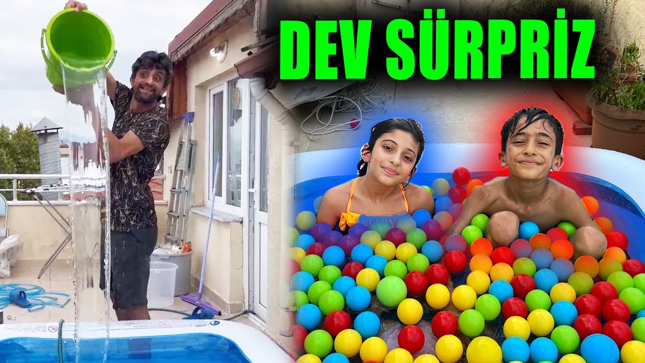 EVİN İÇİNE DEV ŞİŞME HAVUZ KURDUK ! SUDE ve POLAT'ı ŞAŞIRTAN SÜRPRİZ