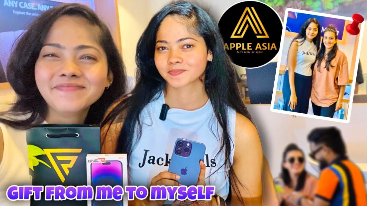ඒ ආසාවත් හරි 💜 එයයි මමයි එකම දවසේ ගත්ත දේ 😍 | හොදම තැන APPLE ASIA ​​⁠ #vlog #vlogger #trending