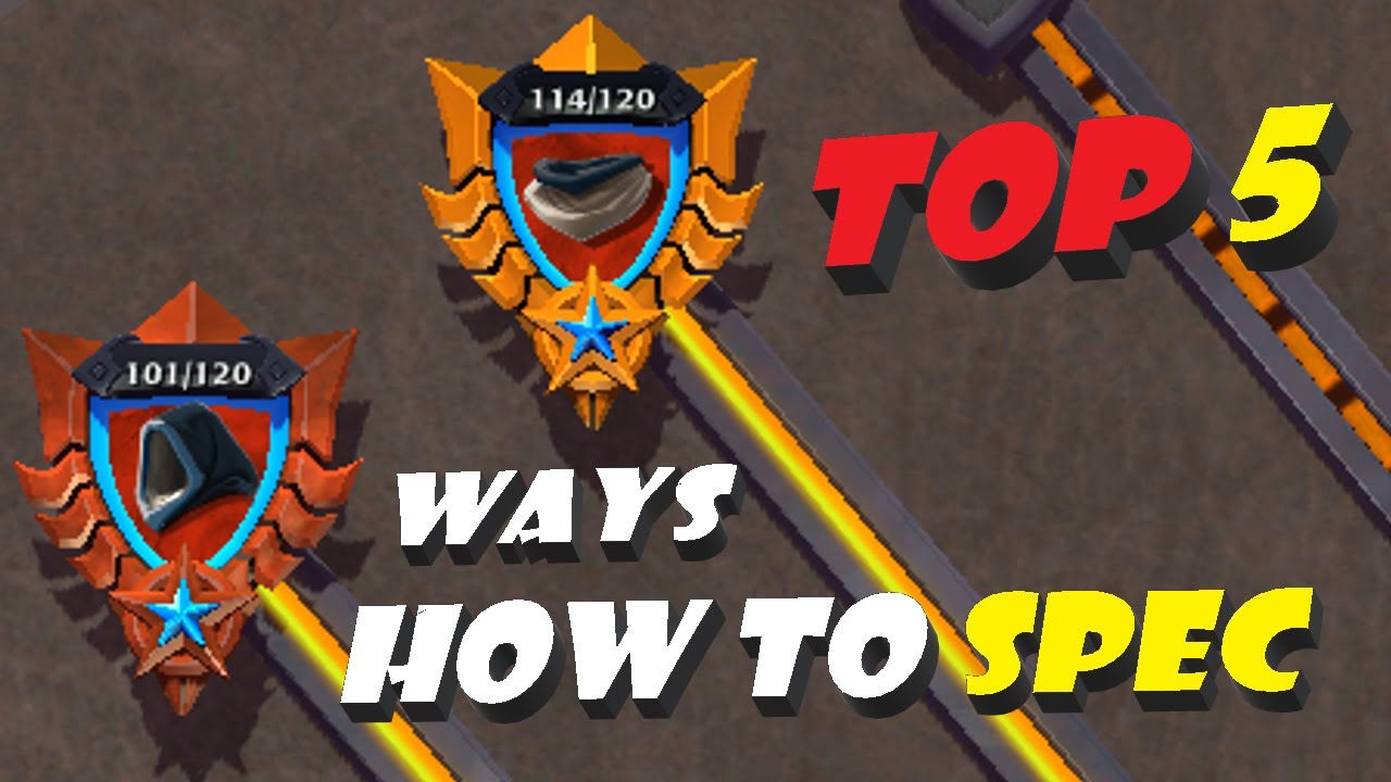 TOP 5 WAYS TO SPEC ANY BUILD/Albion online