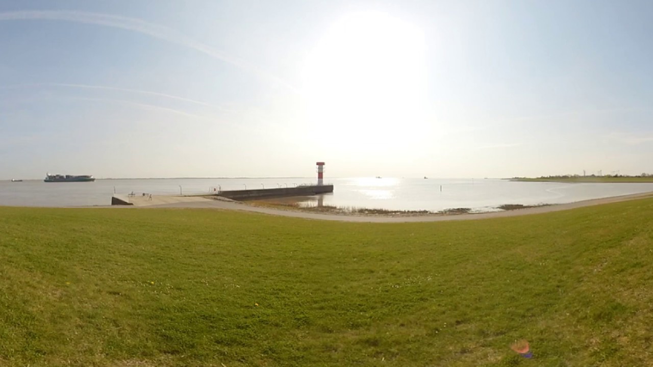 Typisch Dithmarschen 360: Brunsbüttel, Mole 4 am Elbdeich / Nord-Ostsee-Kanal