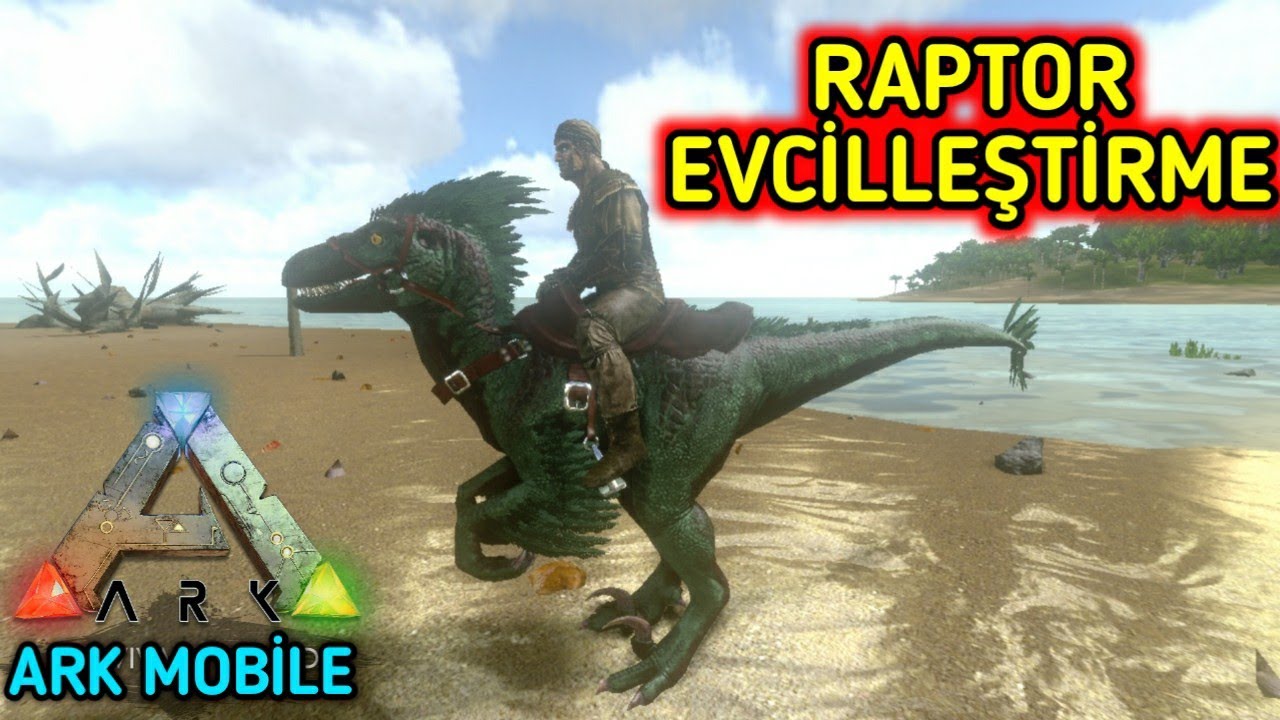 Ark Türkçe PARASAUR MAMASI İLE HIZLI RAPTOR EVCİLLEŞTİRME - ARK Survival Evolved Mobile