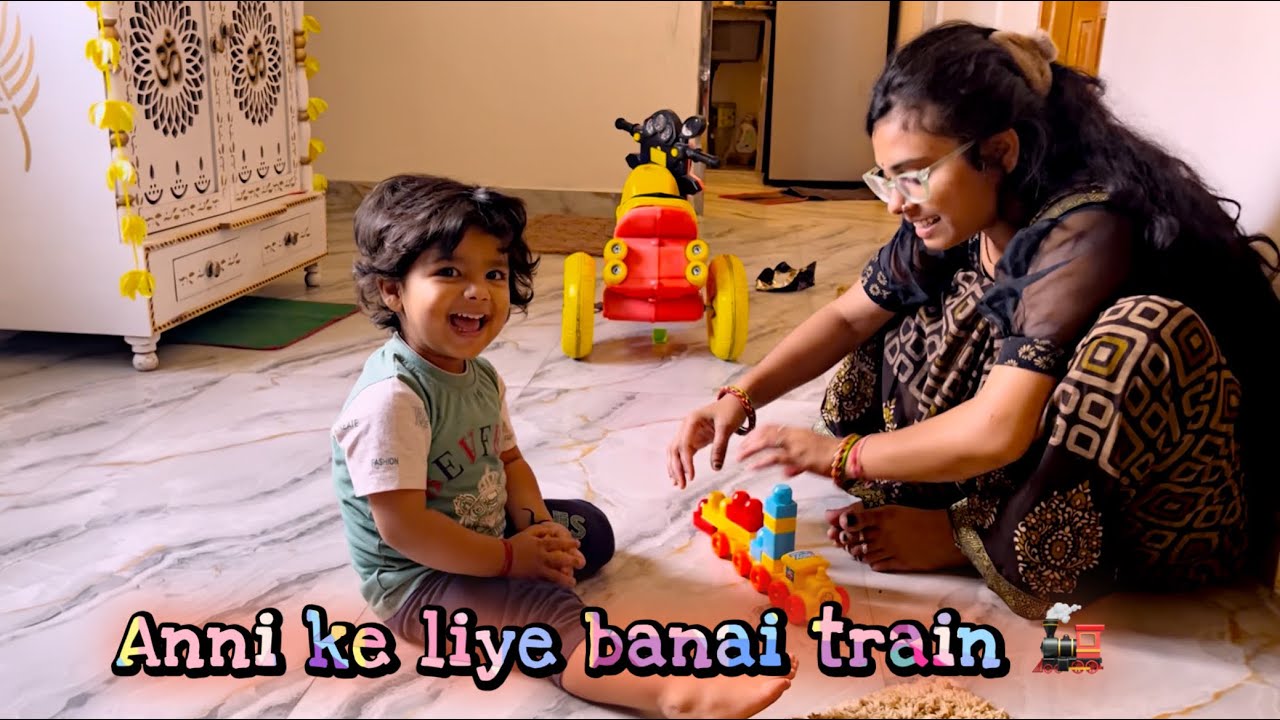 Anni ke liye mumma ne banai train 🚂 | family vlog 